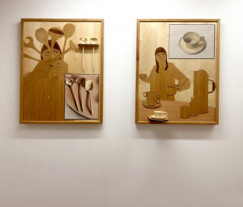 Beige Stilleben I+II Charlotte Fogh Gallery